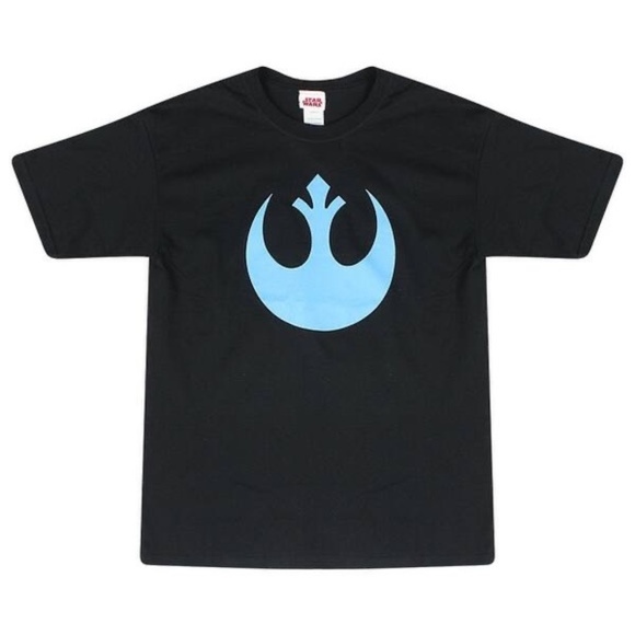 Star Wars Black/Blue Rebel Short Sleeve Tee Shirt